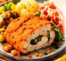 De volaille z ziemniakami i surówką pekińską