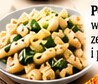 Penne z kurczakiem w sosie śmietanowym ze szpinakiem i parmezanem